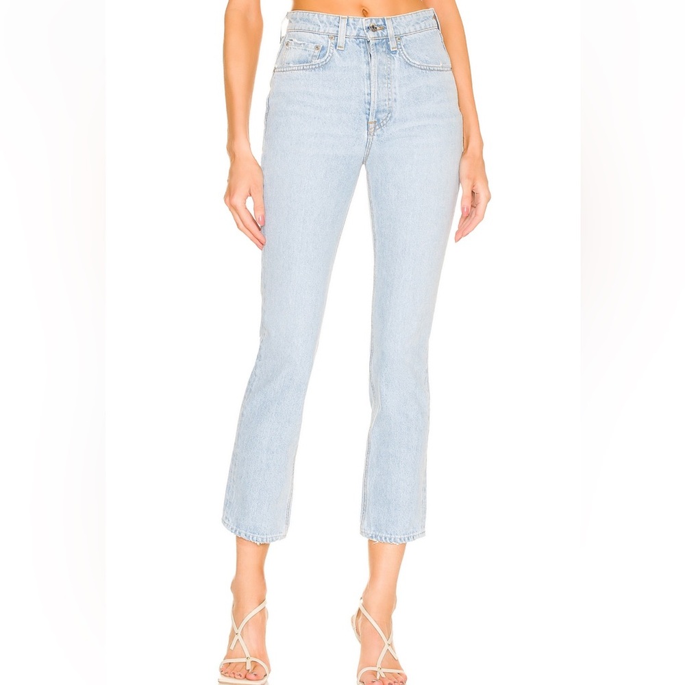 NWT GRLFRND the Karolina High Rise Straight Crop